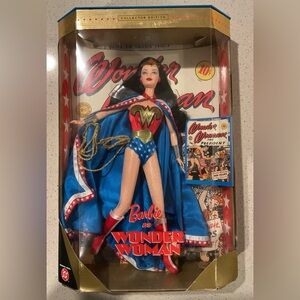Barbie Wonder Woman in Red, Blue, and Gold Costume